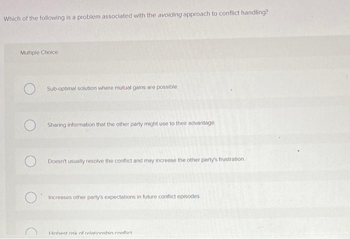 Solved Which of the following is a problem associated with | Chegg.com