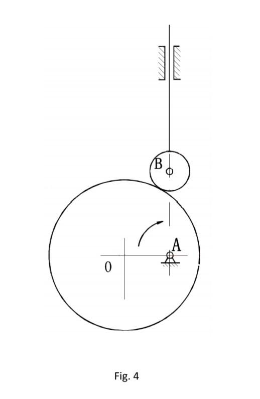 Solved 4) This a disc cam with radial follower in Fig.4, the | Chegg.com