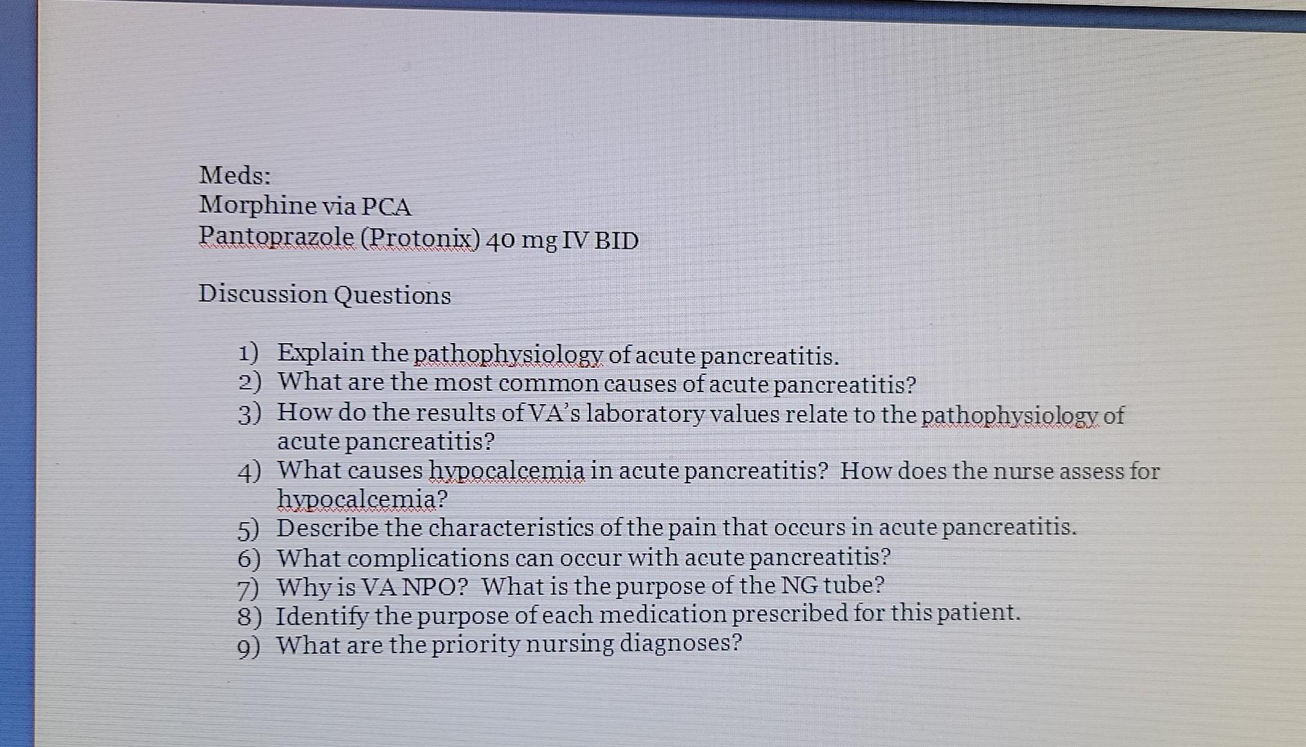 Analysis of Characteristics of Patients with Abdominal Pain in the