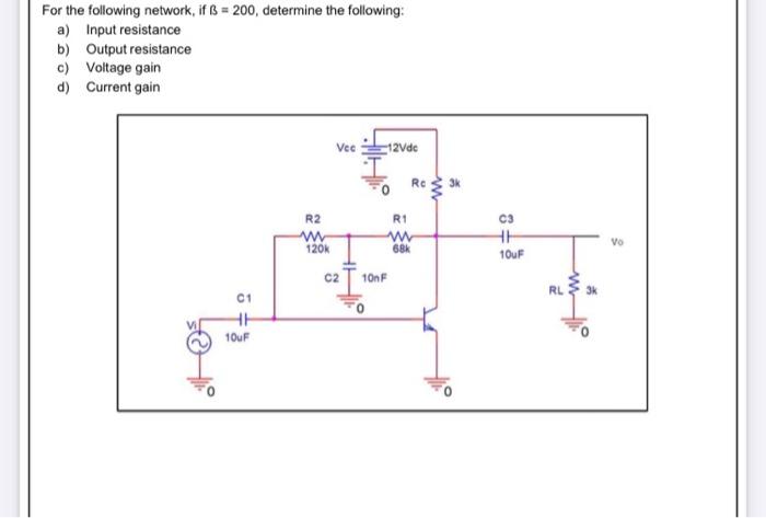 Solved For The Following Network If Ss 0 Determine T Chegg Com