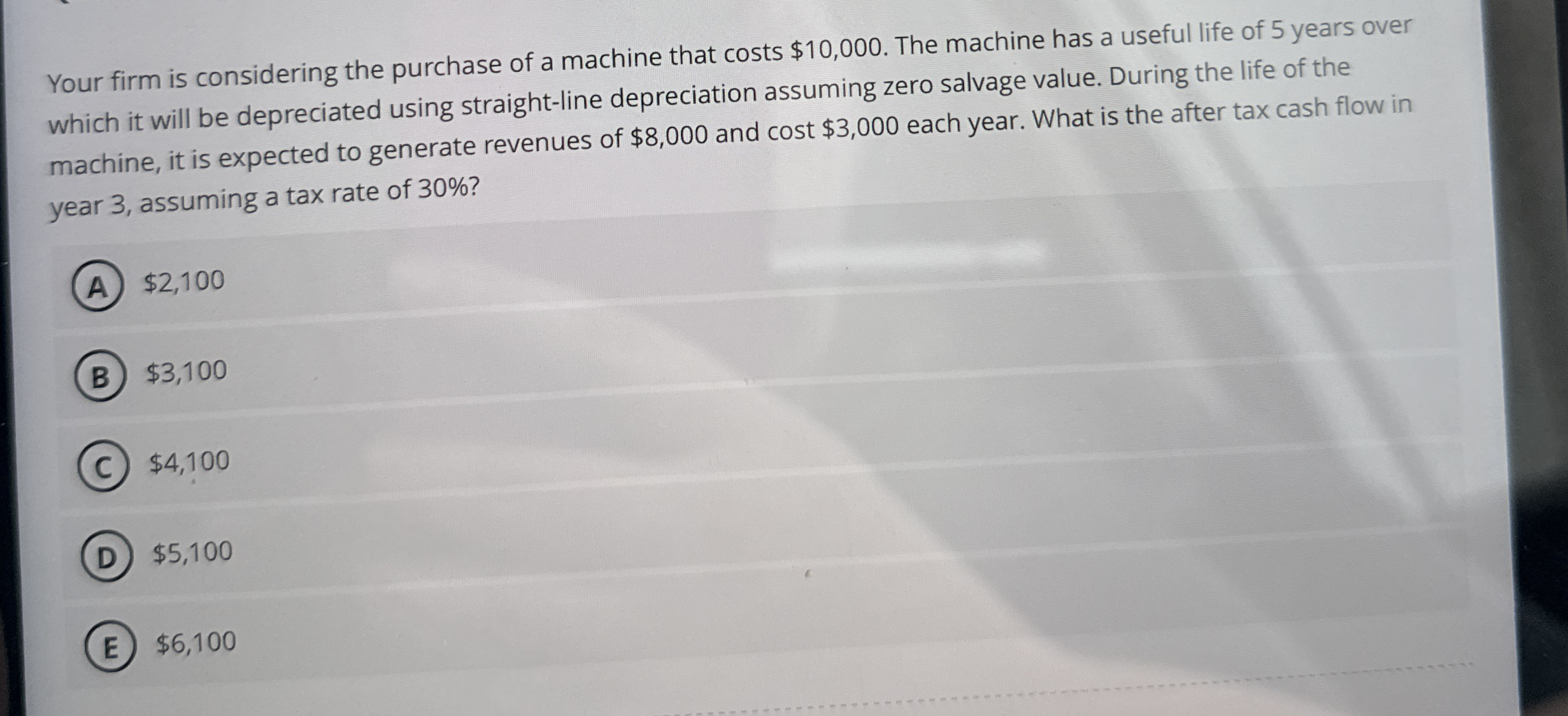 Solved Your firm is considering the purchase of a machine | Chegg.com