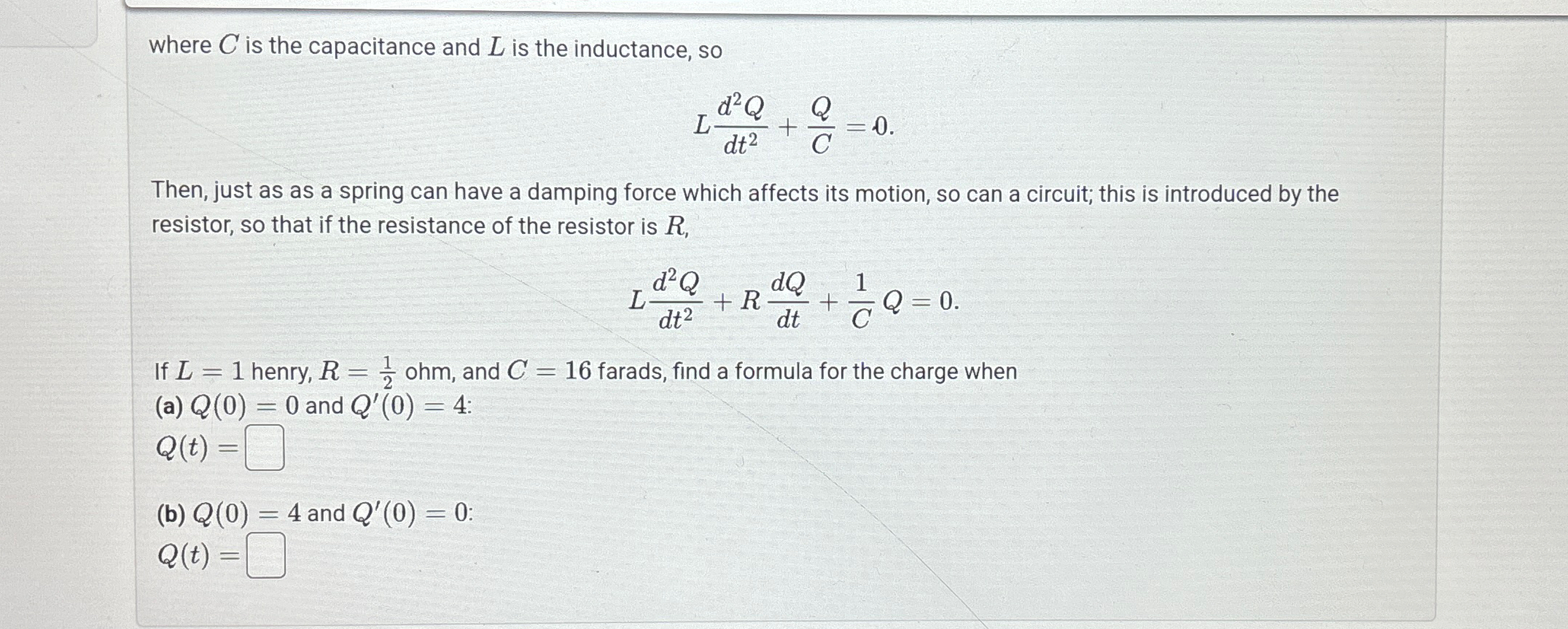 Solved This problem concerns the electric circuit shown in | Chegg.com