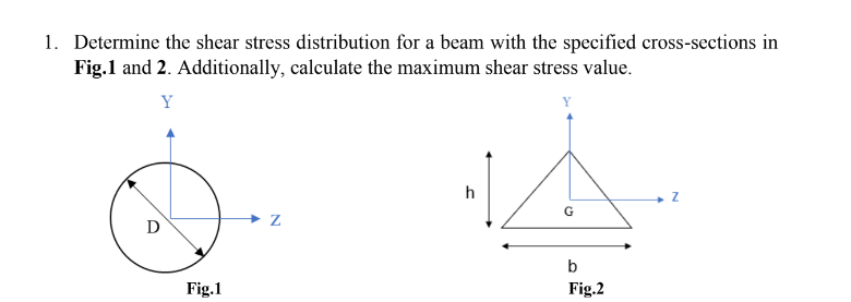 Solved Determine the shear stress distribution for a beam | Chegg.com