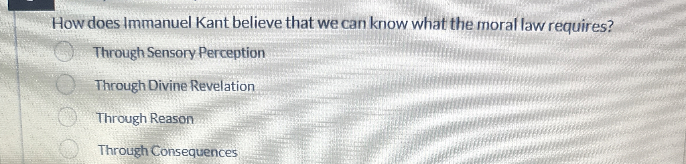 Solved How does Immanuel Kant believe that we can know what | Chegg.com