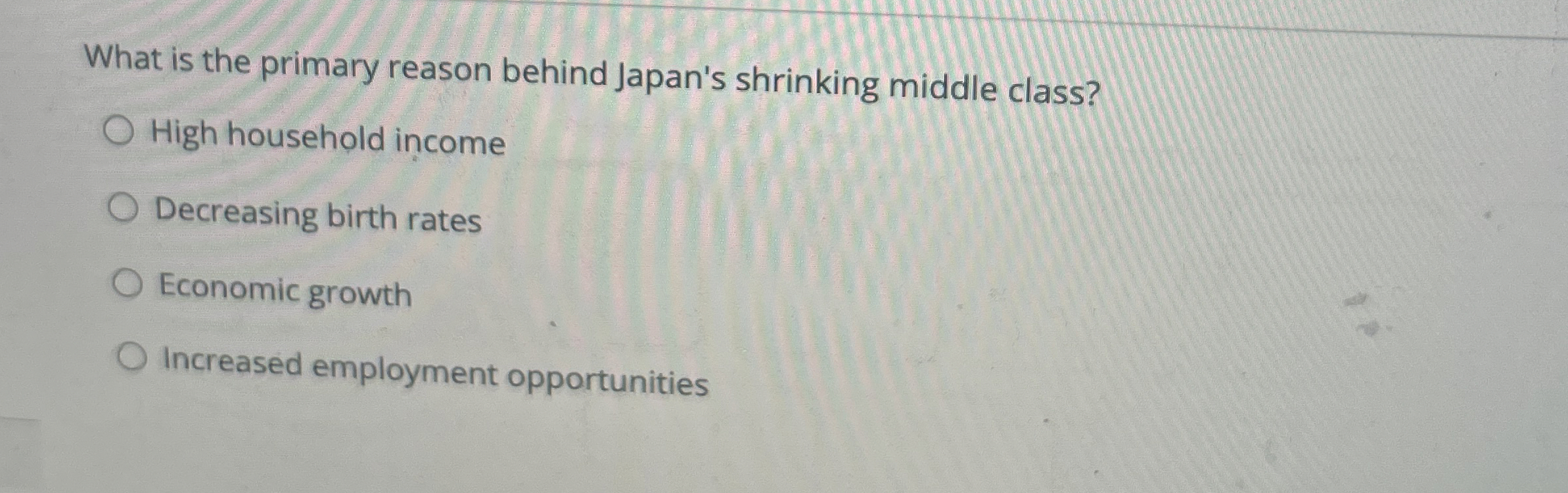 Solved What is the primary reason behind Japan's shrinking | Chegg.com