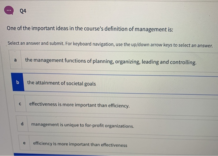 Solved BBS Q4 One of the important ideas in the course's | Chegg.com