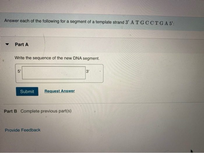 Solved Answer each of the following for a segment of a | Chegg.com