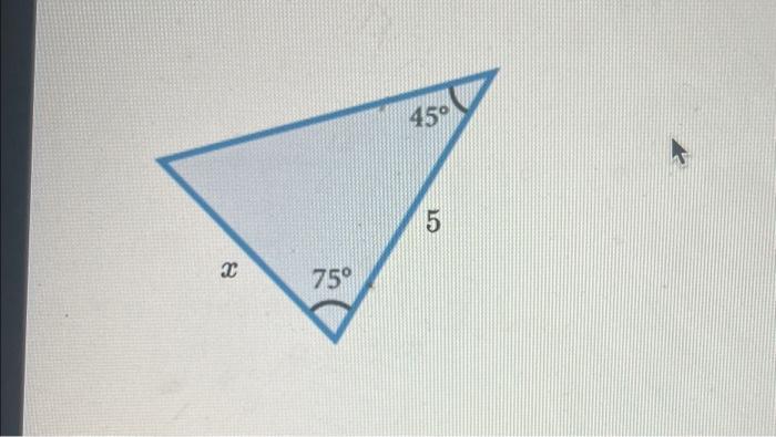 Solved what is side x? | Chegg.com