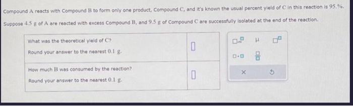 Solved Compound A reacts with Compound B to form only one | Chegg.com