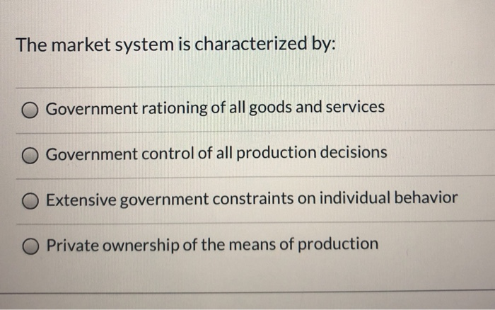 solved-the-market-system-is-characterized-by-o-government-chegg