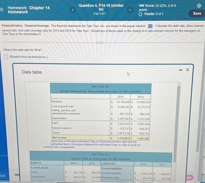 Solved @ = Homework: Chapter 14 Homework Question 4, P14-10 | Chegg.com