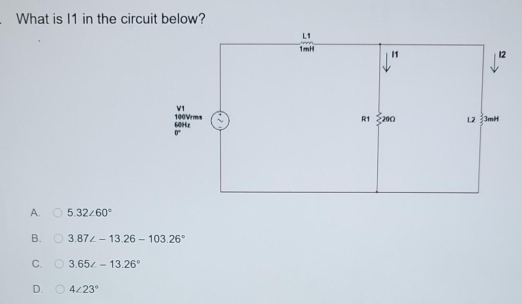 Solved 33. What is the current I in the circuit below? A. | Chegg.com