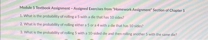 Solved Module 5 Textbook Assignment - Assigned Exercises | Chegg.com