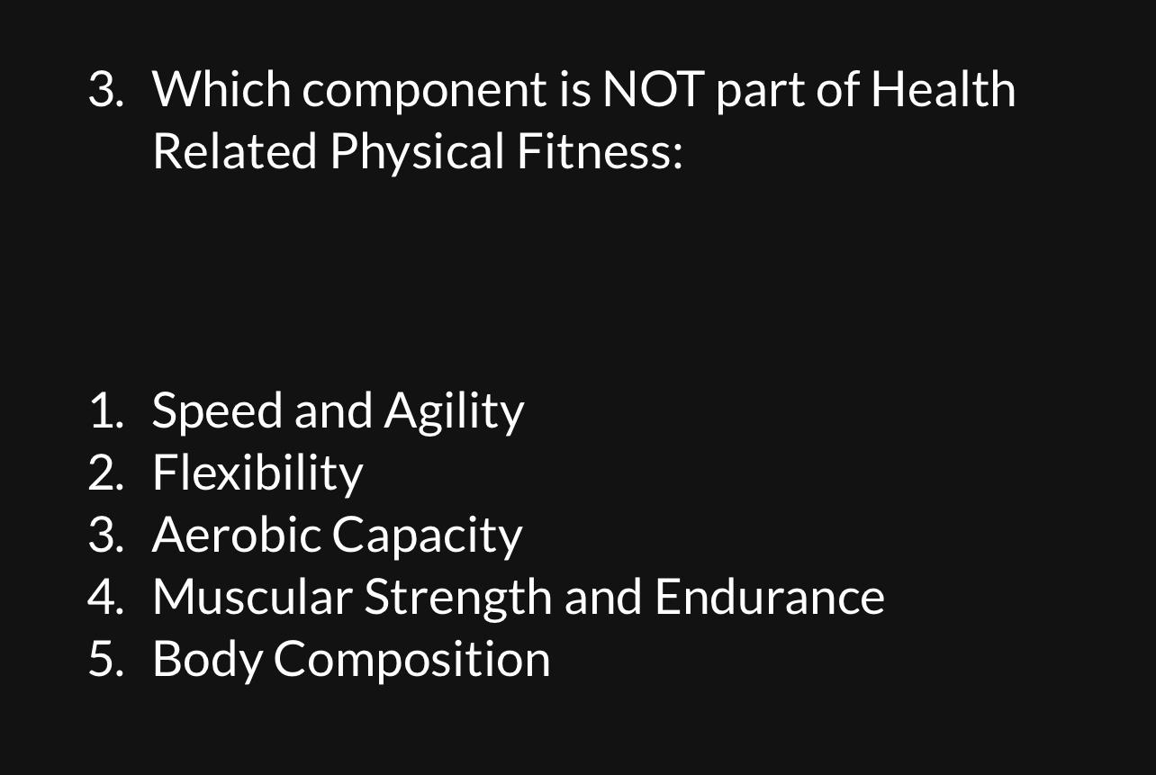 The 5 Components of Health Related Fitness Explained