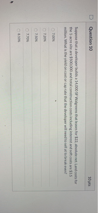 Solved D Question 10 10 pts Suppose that a developer builds | Chegg.com