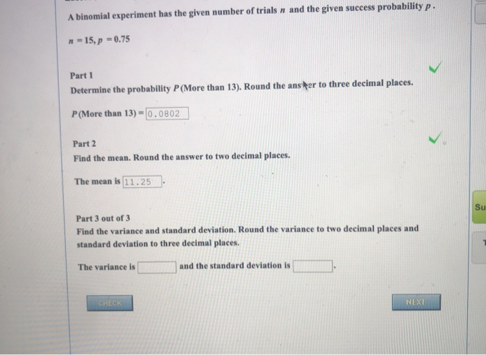 solved-a-binomial-experiment-has-the-given-number-of-trials-chegg