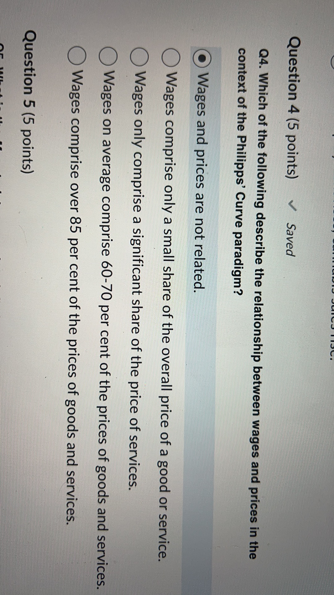 Solved Question 4 5 ﻿points Q4 ﻿which Of The Following