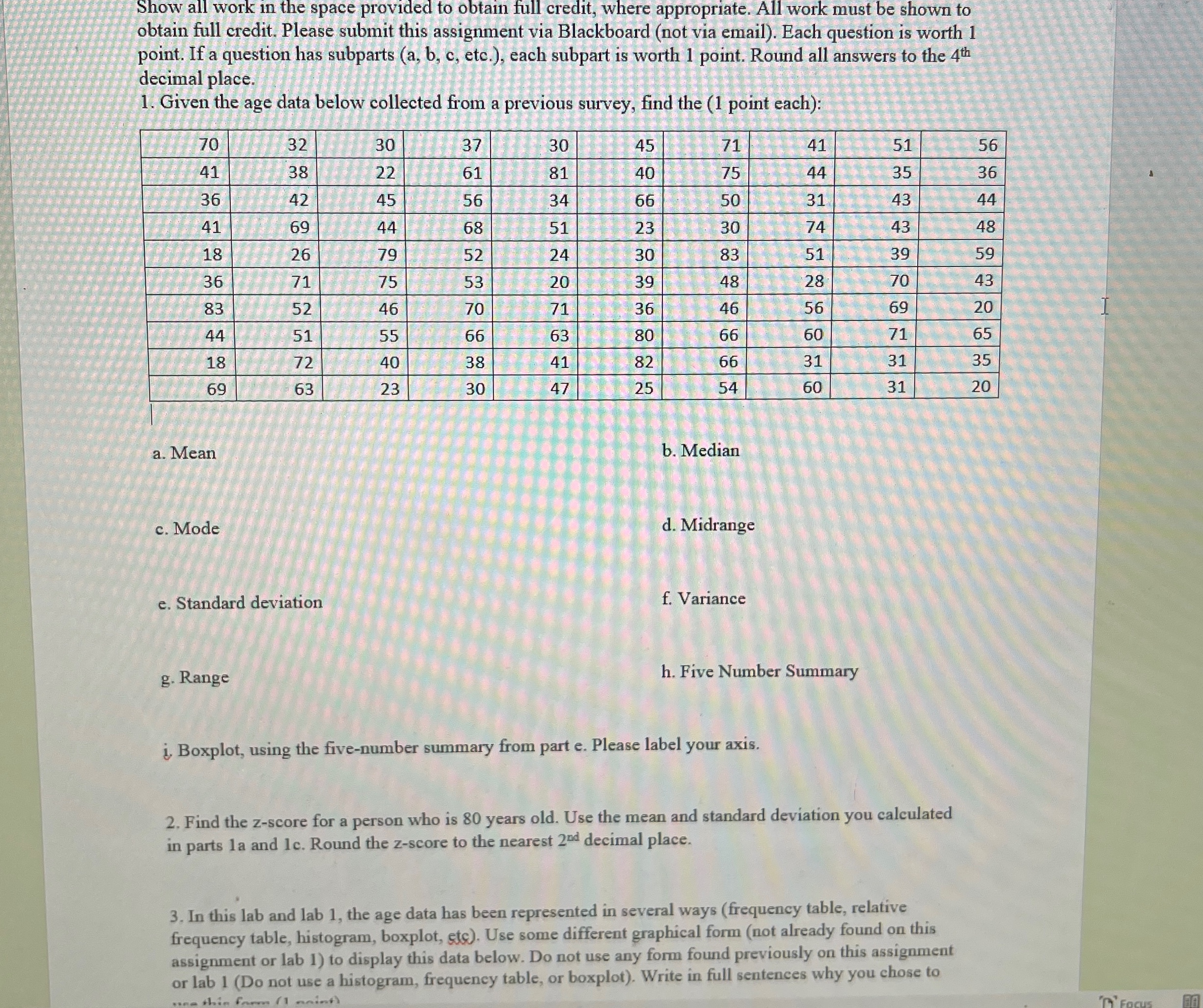 Solved Show all work in the space provided to obtain full | Chegg.com