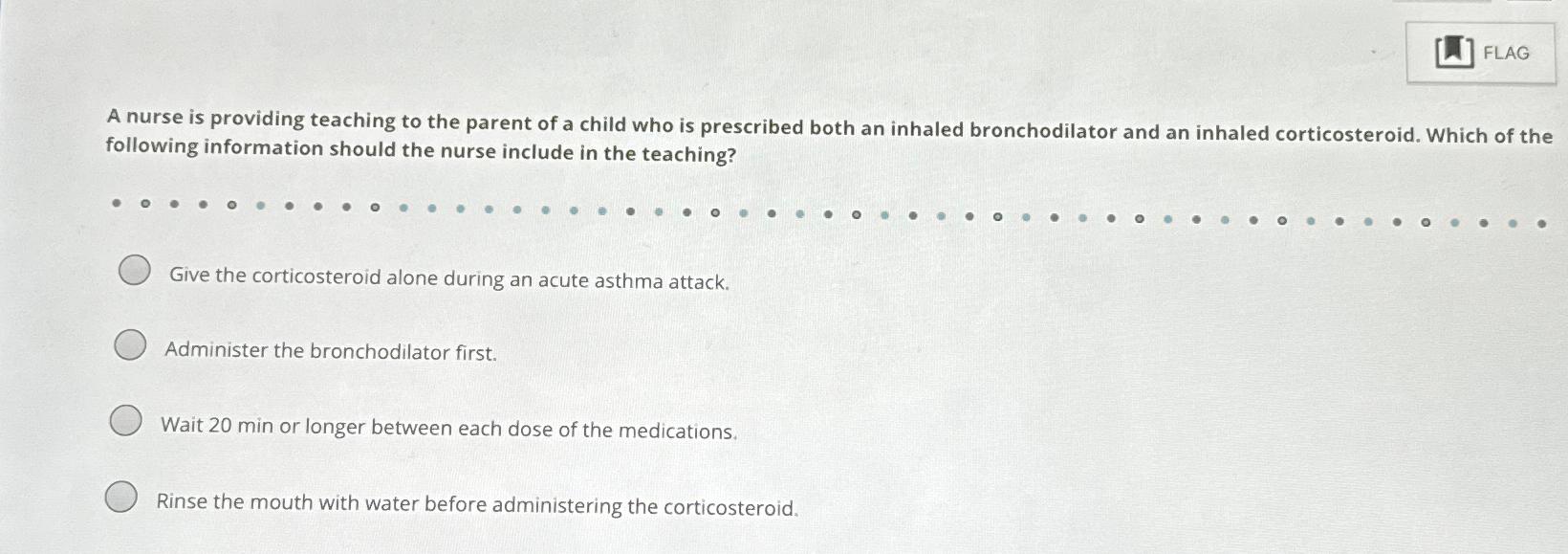 Solved A nurse is providing teaching to the parent of a | Chegg.com