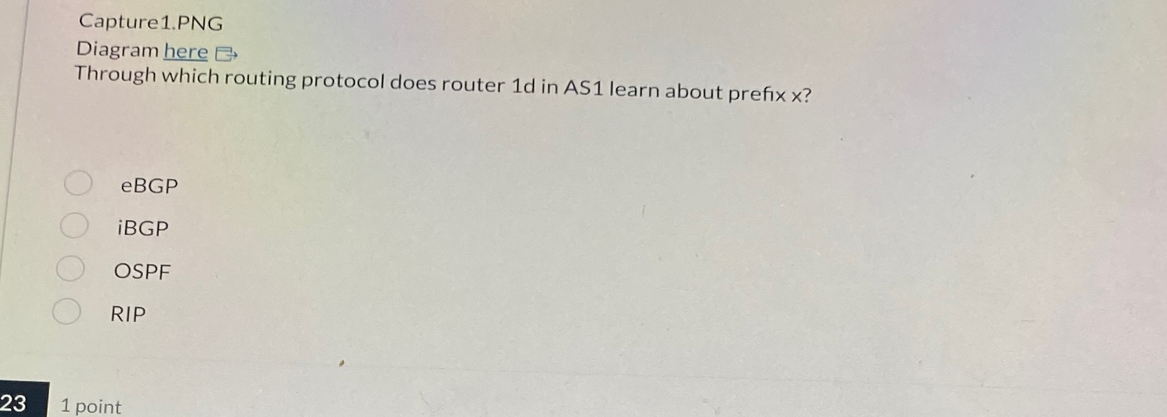 Solved Capture1.PNGThrough which routing protocol does | Chegg.com
