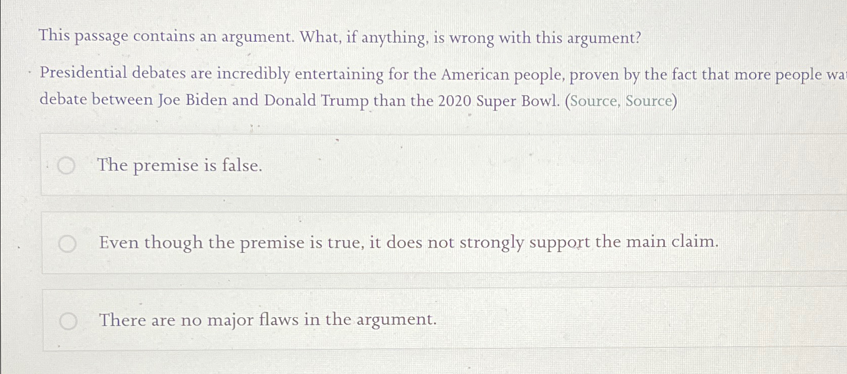 Solved This passage contains an argument. What, if anything, | Chegg.com