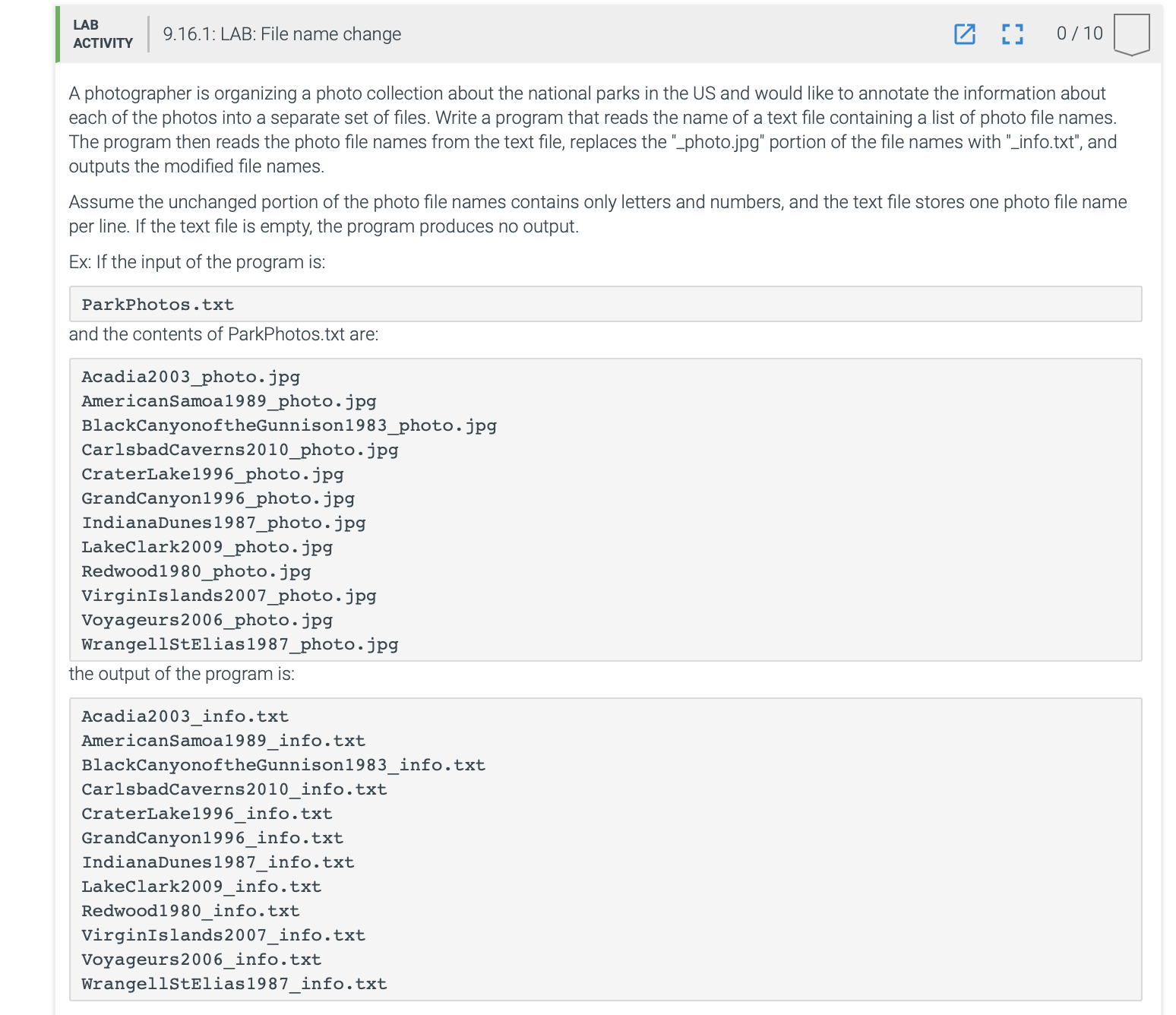 Solved in c++ ﻿provide source code on zyBooks lab 7.23 ﻿A | Chegg.com