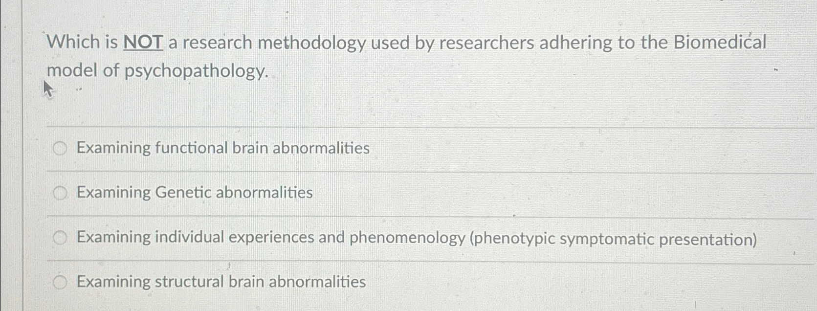 Solved Which is NOT a research methodology used by | Chegg.com