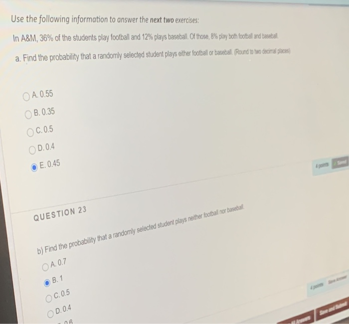 Solved Use The Following Information To Answer The Next Two | Chegg.com