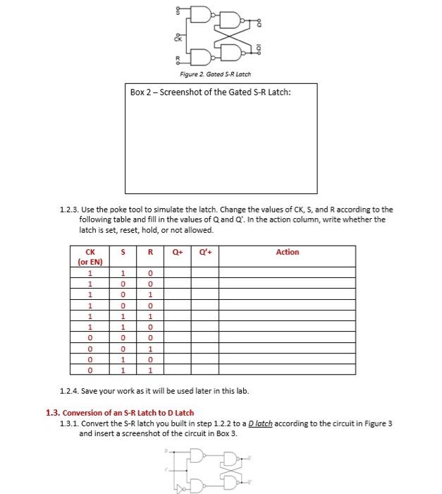 Solved 1. Exercises: 1.1. S-R Latch 1.1.1. Start a new | Chegg.com