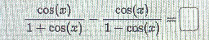 what is the value of cos x 1 point