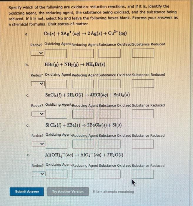 Solved Specify which of the following are | Chegg.com