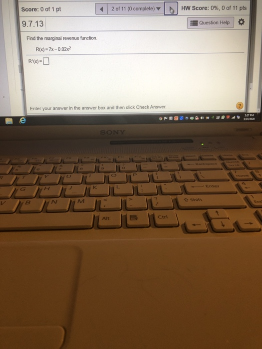 Solved Score: 0 of 1 pt 2 of 11 (0 complete) HW Score: 0%, 0 | Chegg.com