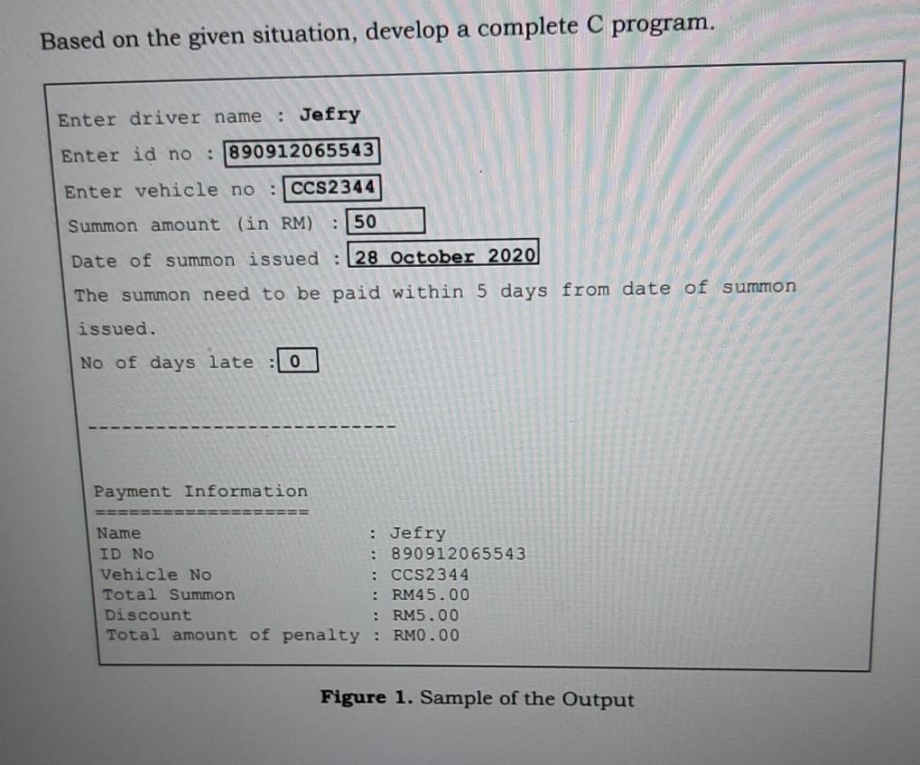 Solved QUESTION Design a C program to calculate the total | Chegg.com