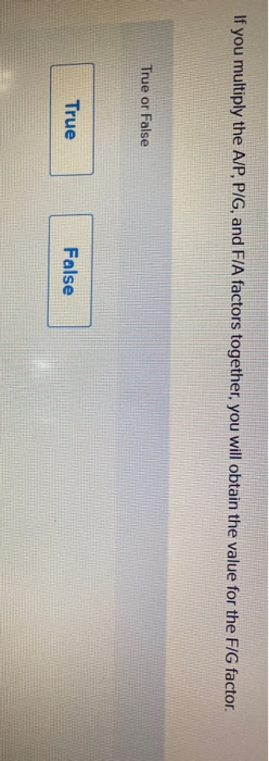 Solved If You Multiply The A P PIG And FIA Factors Chegg