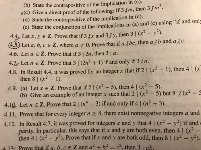 Solved (b) State the contrapositive of the implication in | Chegg.com
