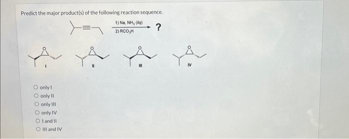 Solved Predict The Major Product(s) Of The Following | Chegg.com