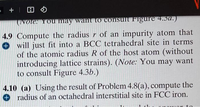 Solved calculate the radius r of an impurity atom that just | Chegg.com