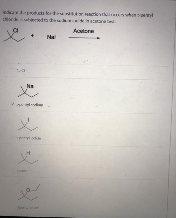 Solved Indicate The Products For The Substitution Reaction