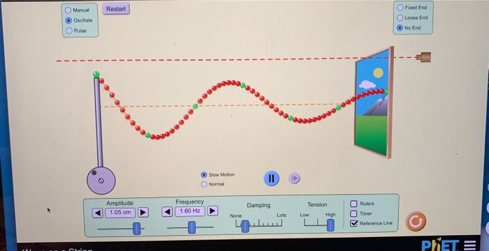 Solved Properties of Waves Open the Wave on a String PhET | Chegg.com