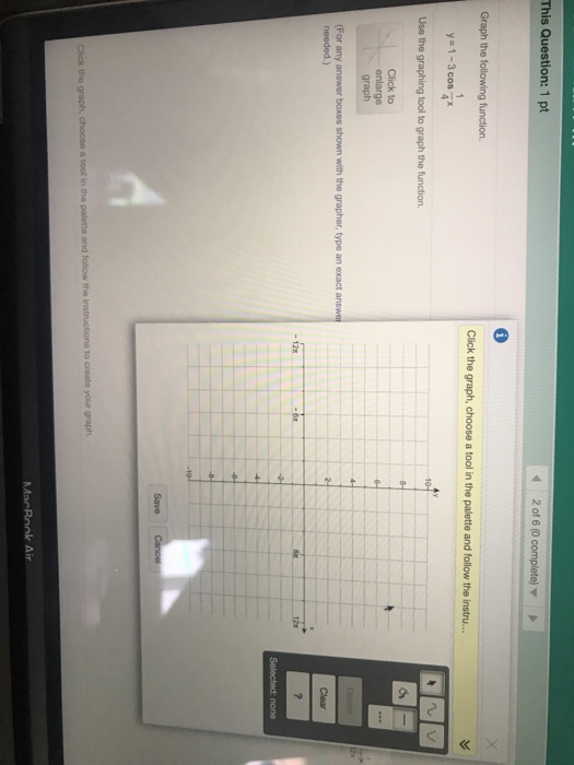 Solved This Question: 1 pt 2 of 6 (0 complete) Graph the | Chegg.com