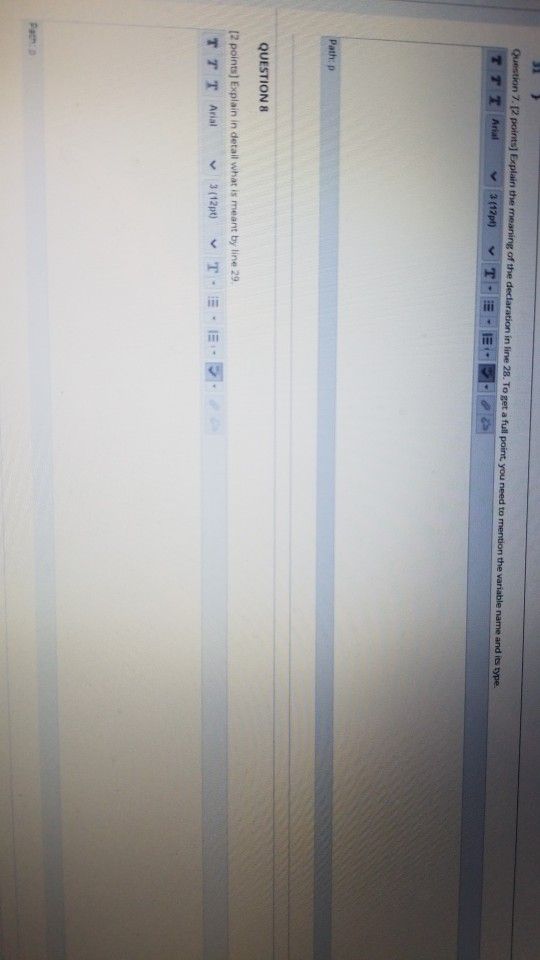 Solved Given the following code, answer questions 7-8 | Chegg.com