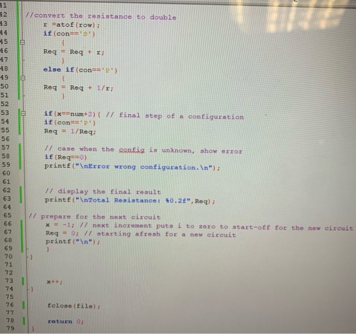 Solved how do i convert this code that has a while loop to a | Chegg.com