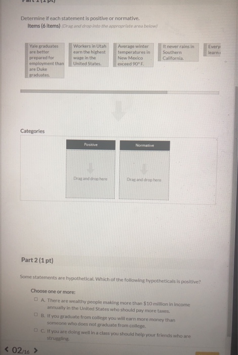 Solved Determine if each statement is positive or normative. | Chegg.com