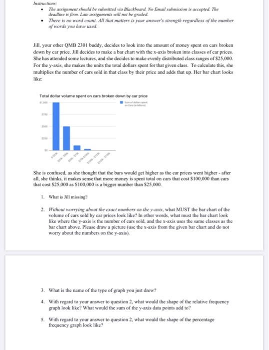 Solved Instructions: The assignment should be submitted via | Chegg.com