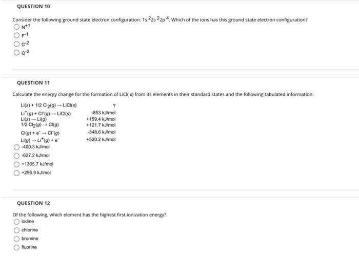 Solved What is the ground-state electron configuration of | Chegg.com