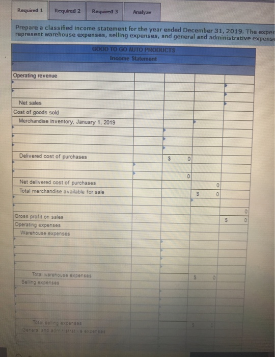 Solved Good to Go Auto Products distributes automobile parts