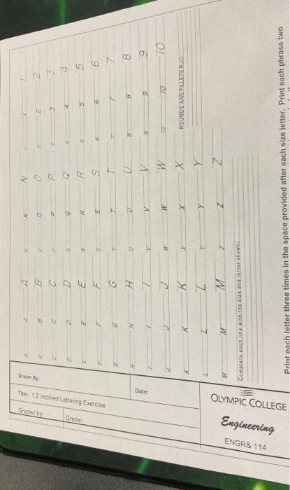 Solved ENGR& 114 Engineering Graded by Drawn By Tibe: 1.2 | Chegg.com