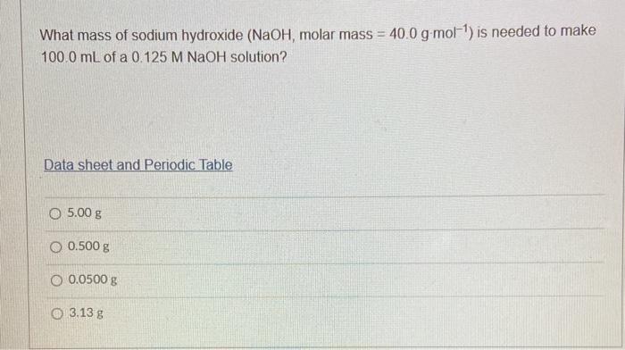 How to Prepare a Sodium Hydroxide or NaOH Solution