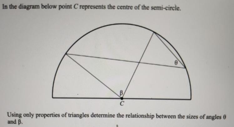 Solved In the diagram below point C ﻿represents the centre | Chegg.com