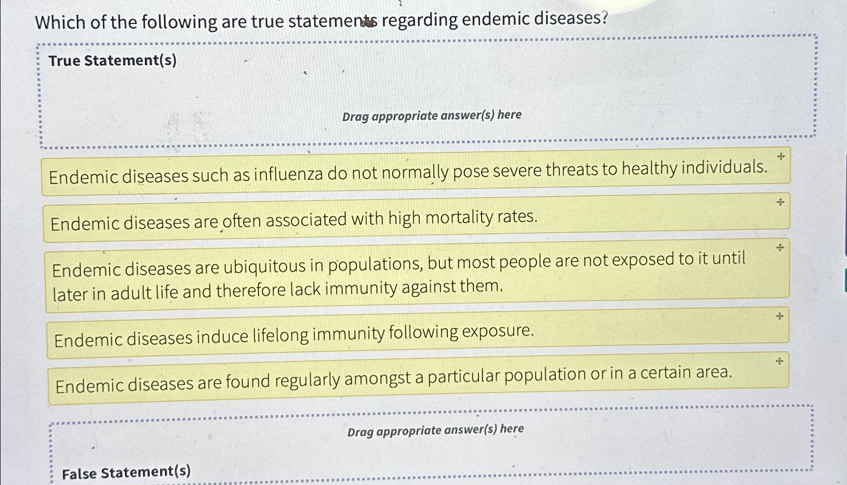 Solved Which of the following are true statements regarding | Chegg.com